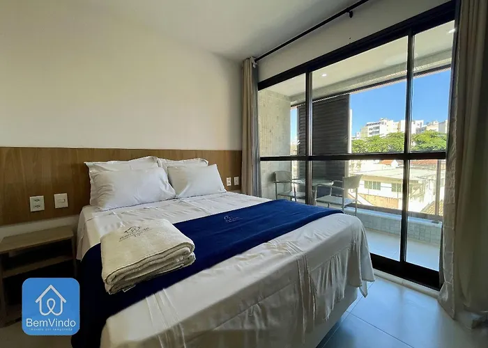 Studio Completo E Confortavel Com Varanda Na Barra